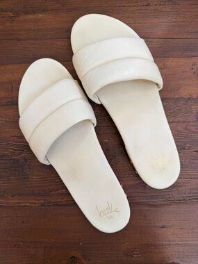 beek Sugarbird Leather Slide Sandal Women’s Size 10